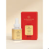 Square glass bottle with white dropper labeled The Night Before Christmas Pura Diffuser Refill by Glasshouse Fragrances (Pura) next to a red and gold Glasshouse Fragrances box, perfect for creating a festive atmosphere with its enchanting Christmas scent.