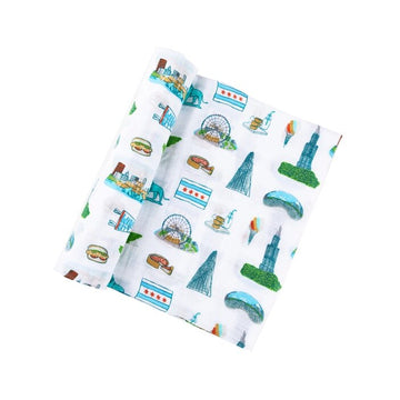 Chicago Baby Swaddle Blanket
