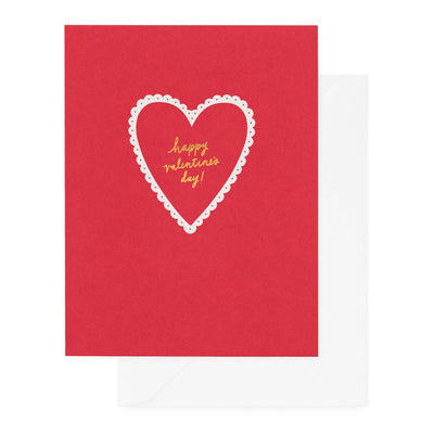 happy valentine's day heart card