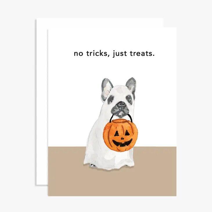 No Tricks Just Treats Halloween Card The Fig Tree