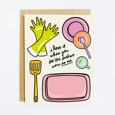 do me dishes greeting card