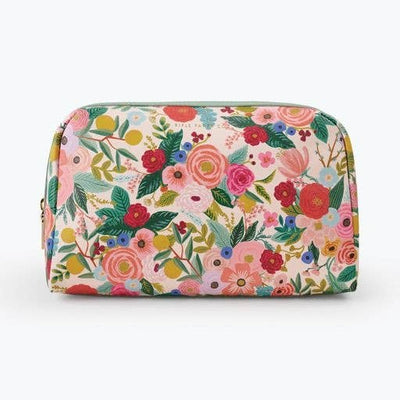 garden party large cosmetic pouch