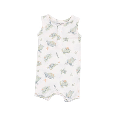 sea turtles sleeveless shortie romper