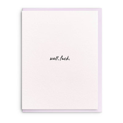 well fuck greeting card