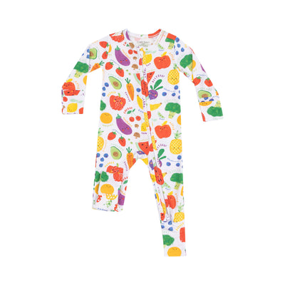 eat the rainbow fruits and veggie romper