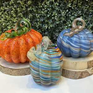 glass pumpkins