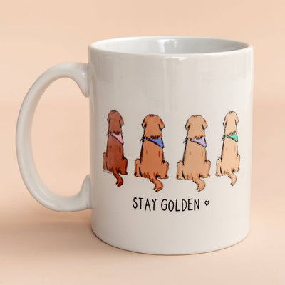 stay golden dog mug