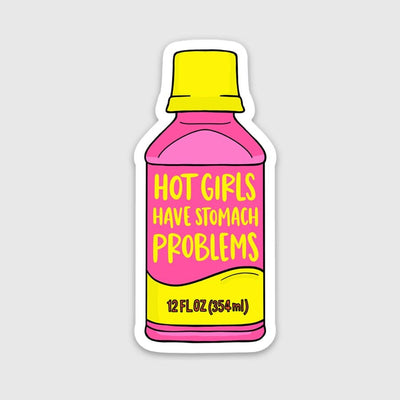 stomach problems sticker