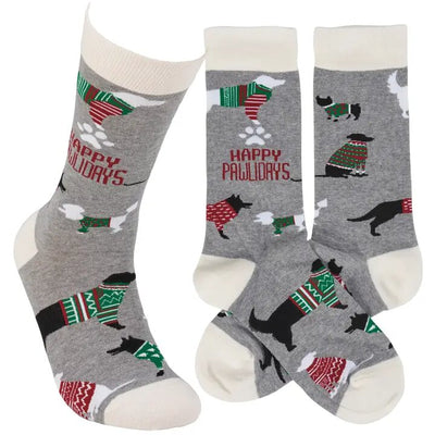 pawlidays dog socks
