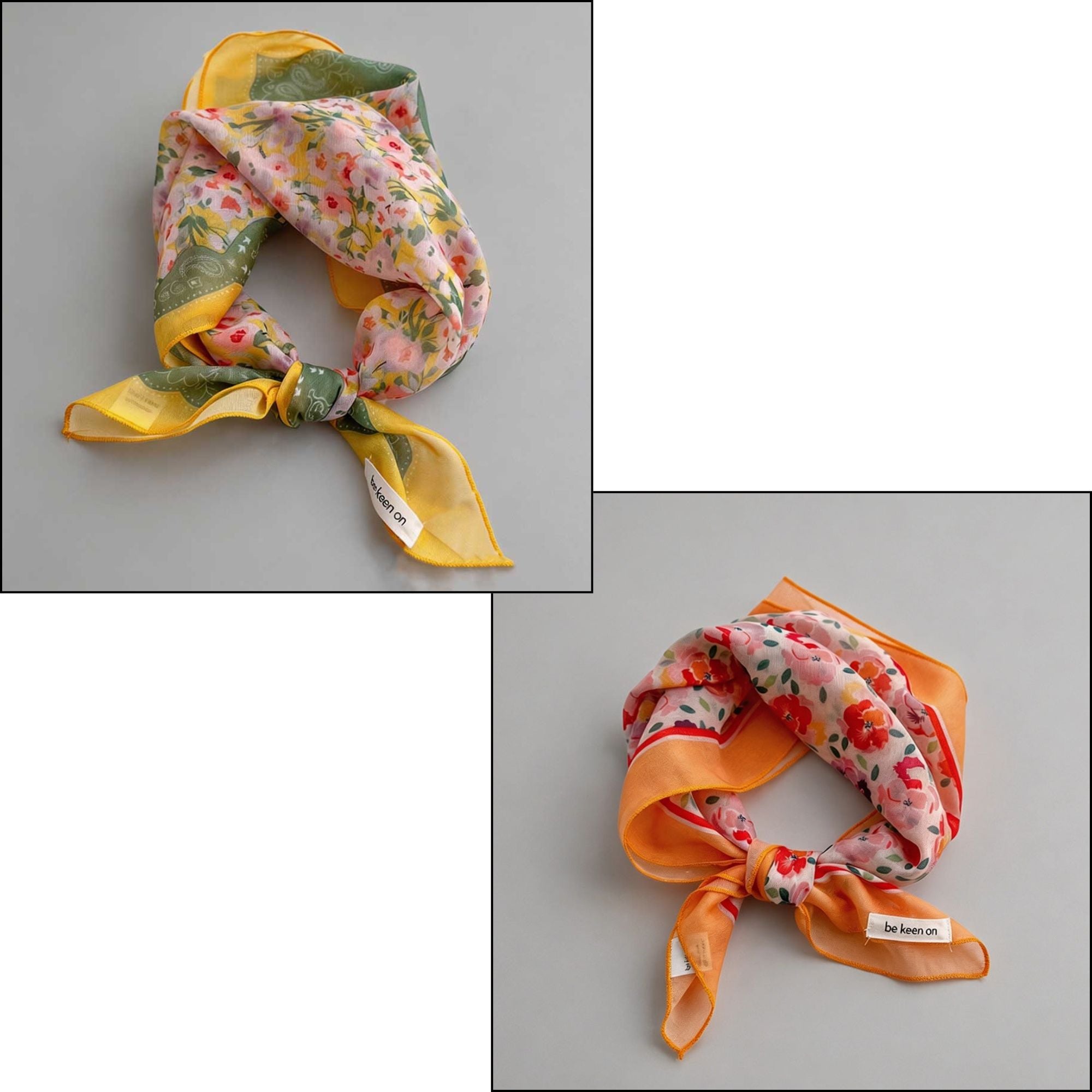 Ravello Vintage Pattern Bandana Scarves – the fig tree